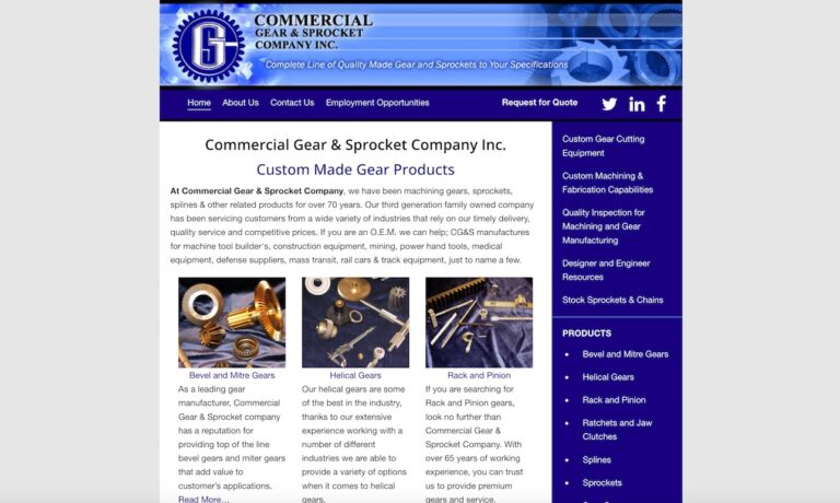 Commercial Gear & Sprocket Company, Inc.